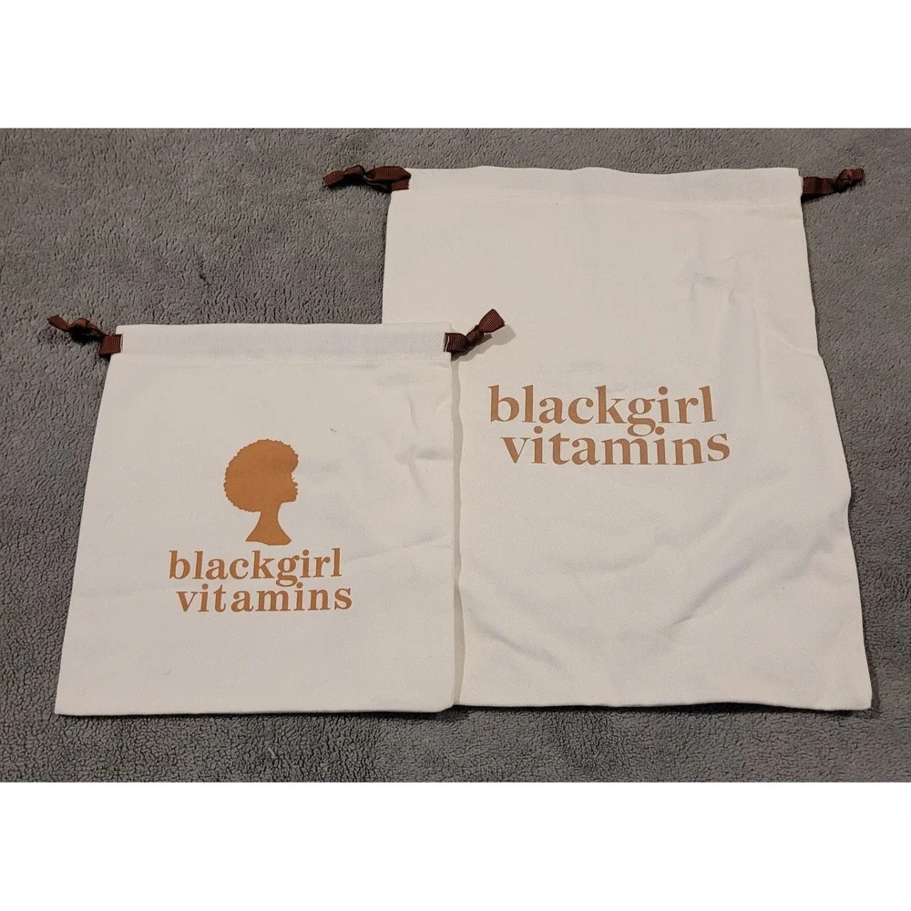 Black Girl Vitamins *Bags Only* Lot Of 2 functional eco-friendly Cotton